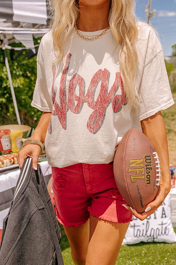 Premium Hogs Vintage Graphic Tee - Ultimate Game Day Essential