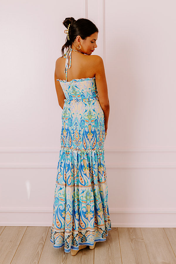 Premium Aruba Getaway Smocked Maxi Dress - Ultimate Summer Style