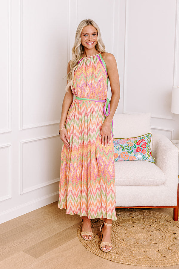 Premium Vibrant Lifestyle Midi Dress