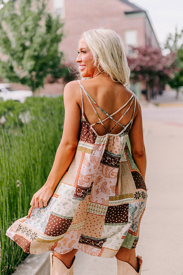 Ultimate Boho Shift Dress - Iced Latte by Salty Breeze