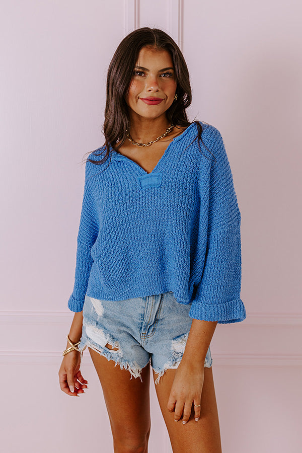 Ultimate Ocean Bliss Knit Top - Premium Vacation Wear