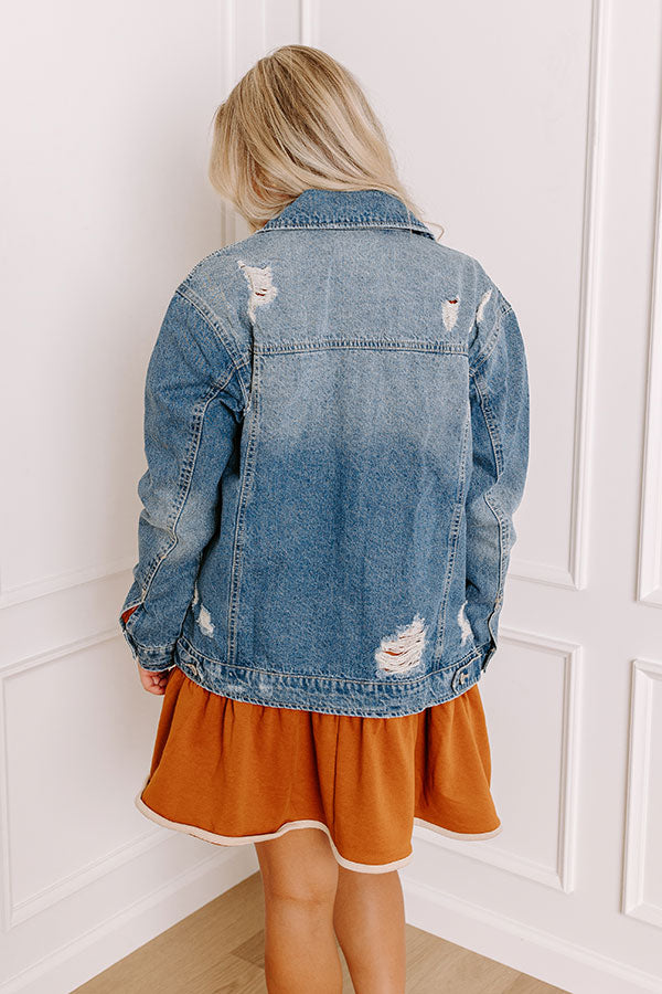 Premium Biana Distressed Denim Jacket - Ultimate Style Upgrade