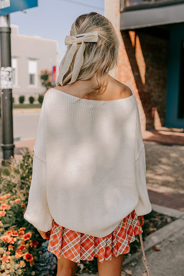 Premium Cream Knit Sweater - Ultimate Comfort & Style