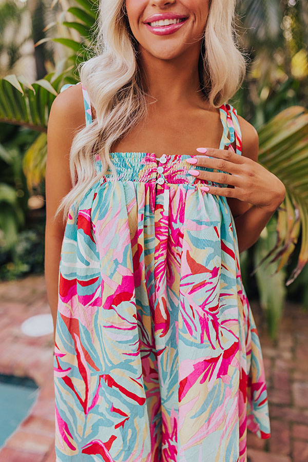 Ultimate Ocean Wave Bloom Romper - Premium Tropical Style