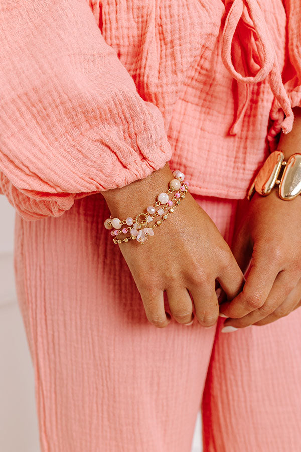 Aruba Cruise Luxe Pink Bracelet – Ultimate Layered Style