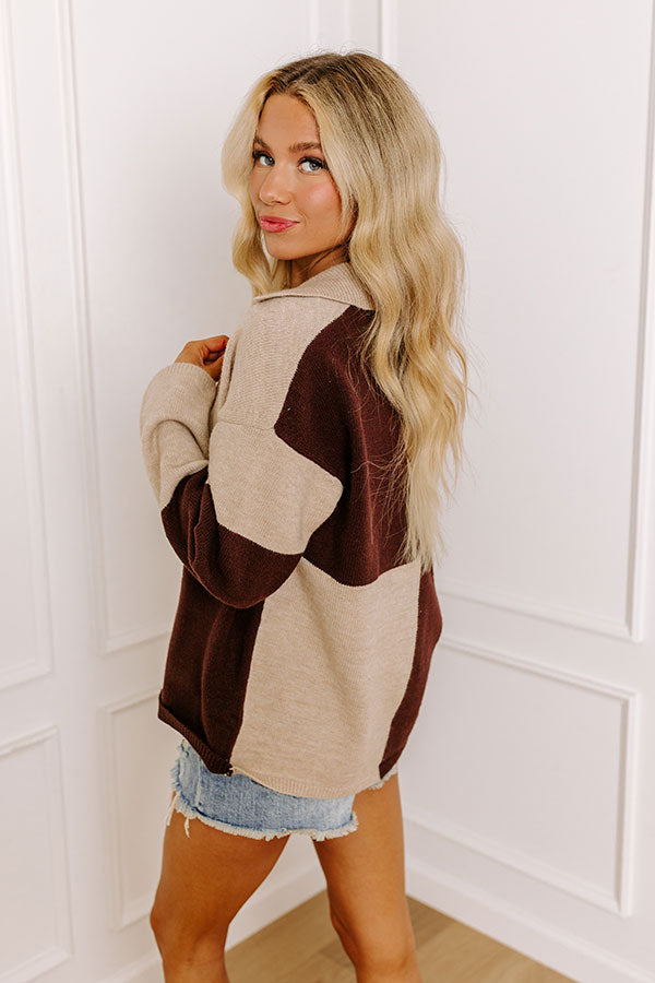 Ultimate Sophistication Colorblock Sweater - Timeless Style & Comfort