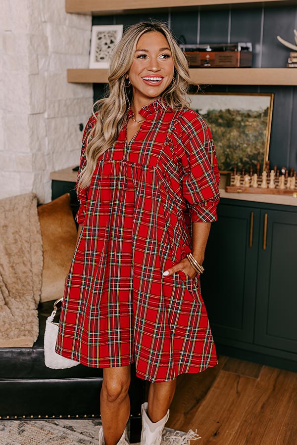 Premium Cheerful Energy Plaid Mini Dress - Ultimate Seasonal Wardrobe Upgrade