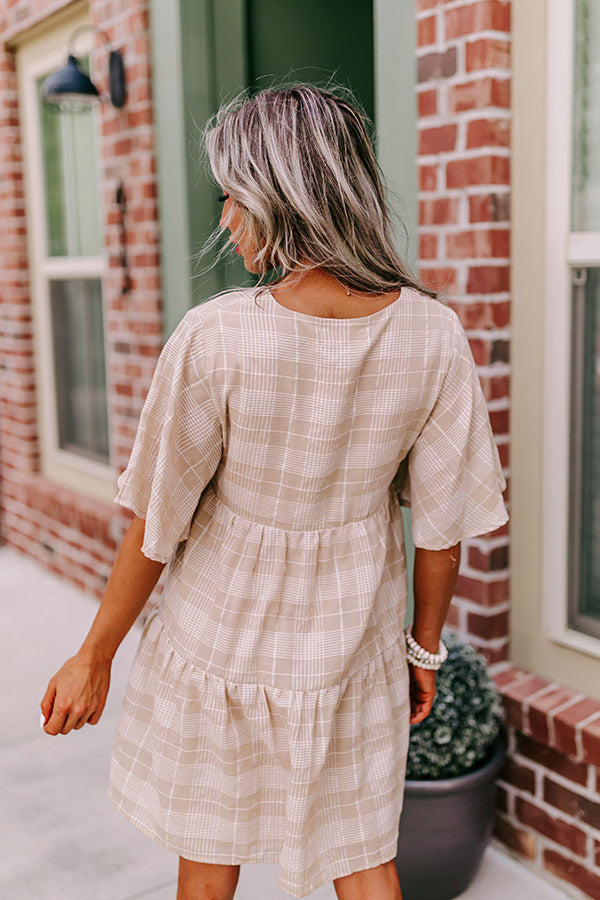 Ultimate Flowy Babydoll Dress - Iced Latte