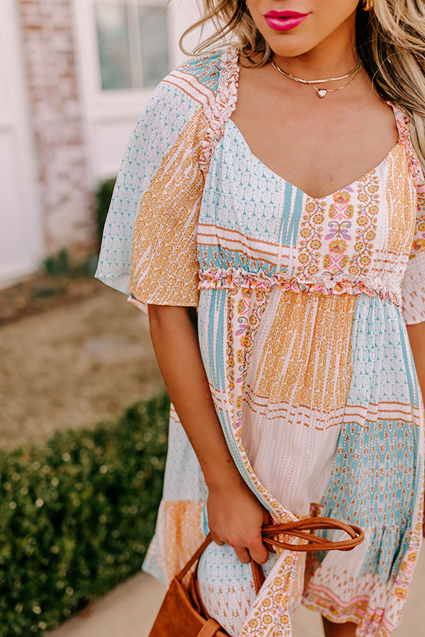 Premium Seaside Shift Dress in Ivory - Ultimate Summer Style