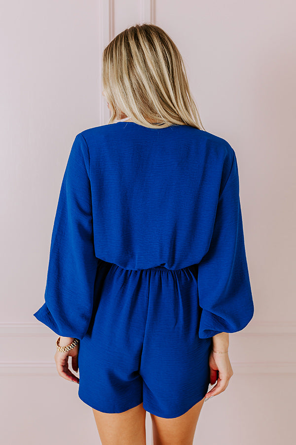 Premium Royal Blue Romper - Ultimate Summer Style