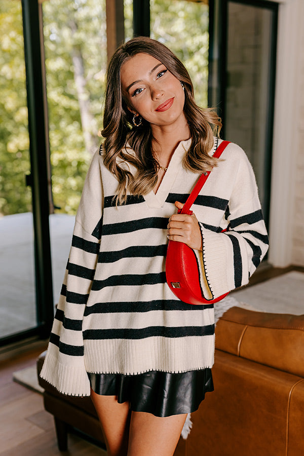 Premium Woodland Walk Stripe Sweater - Ultimate Cozy Style