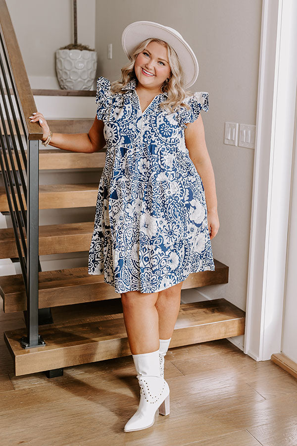 Premium Floral Navy Dress - Ultimate Summer Style