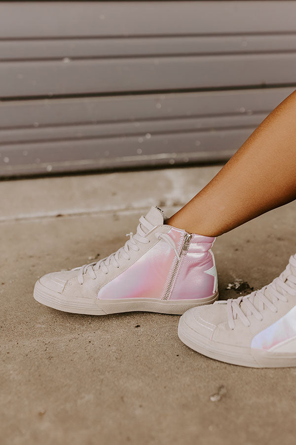 Premium Daphne Vintage Metallic Sneaker - Ultimate Comfort & Style