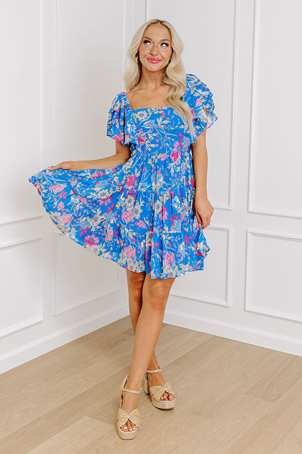 Premium Floral Mini Dress - Ultimate Chic Style