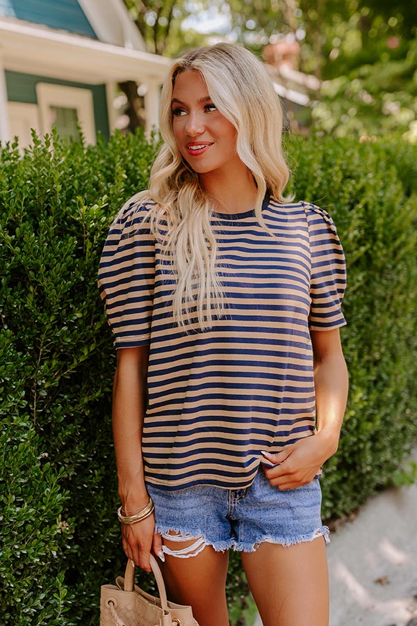 Premium French-Inspired Striped Top