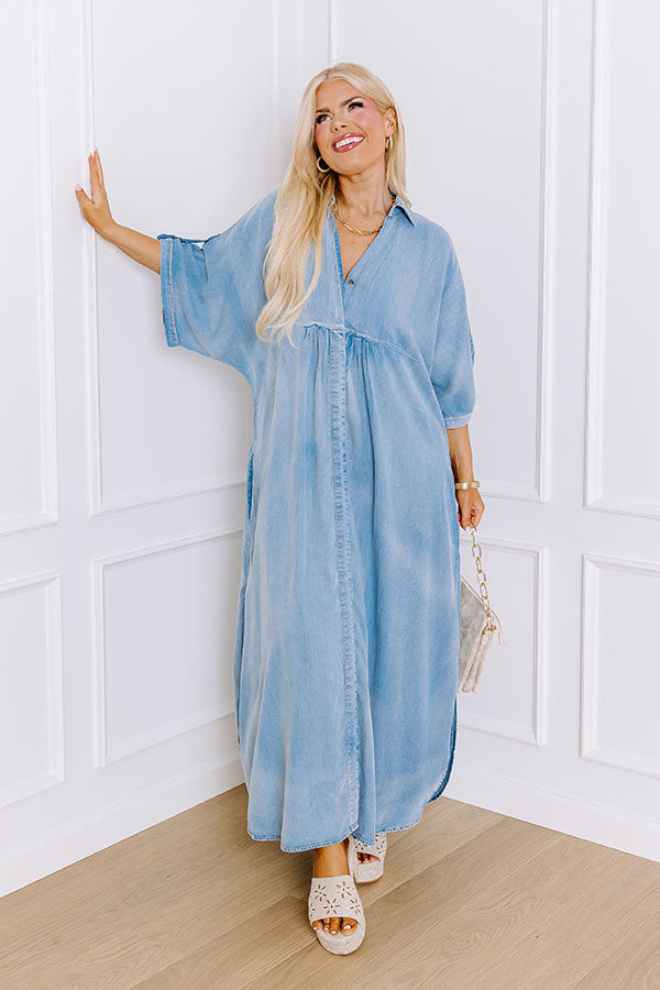 Premium NYC Chambray Maxi Dress - Ultimate Summer Style