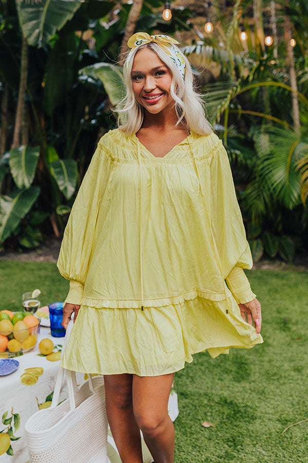 Ultimate Summer Brunch Dress - Coastal Yellow