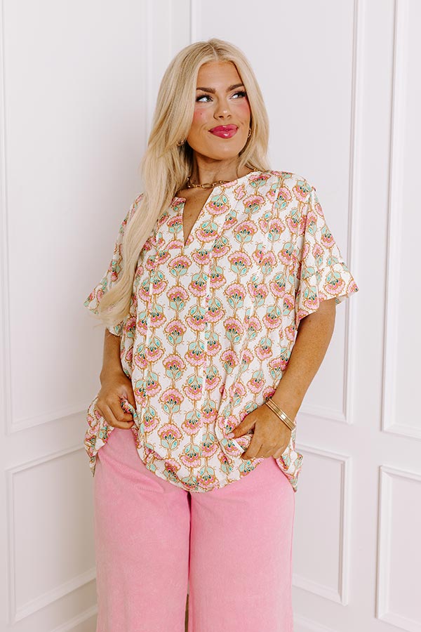 Premium Sunshine Floral Shift Top – Ultimate Style Upgrade