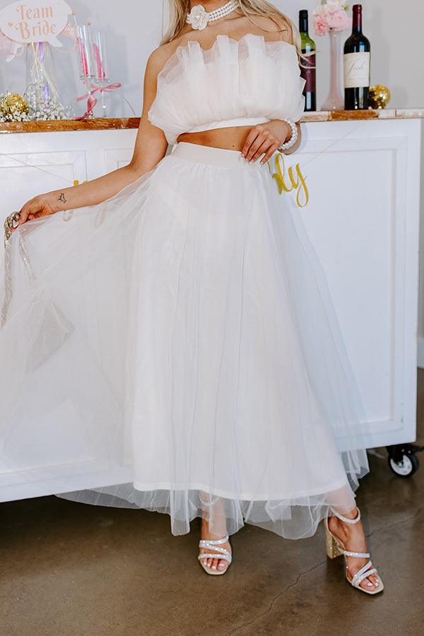 Ultimate Sweet Moment Tulle Maxi Skirt - Premium Elegance