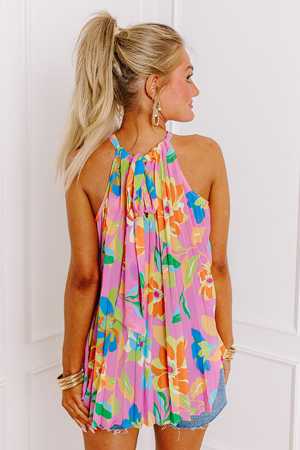 Premium Aloha Attire Pleated Floral Top - Ultimate Summer Style