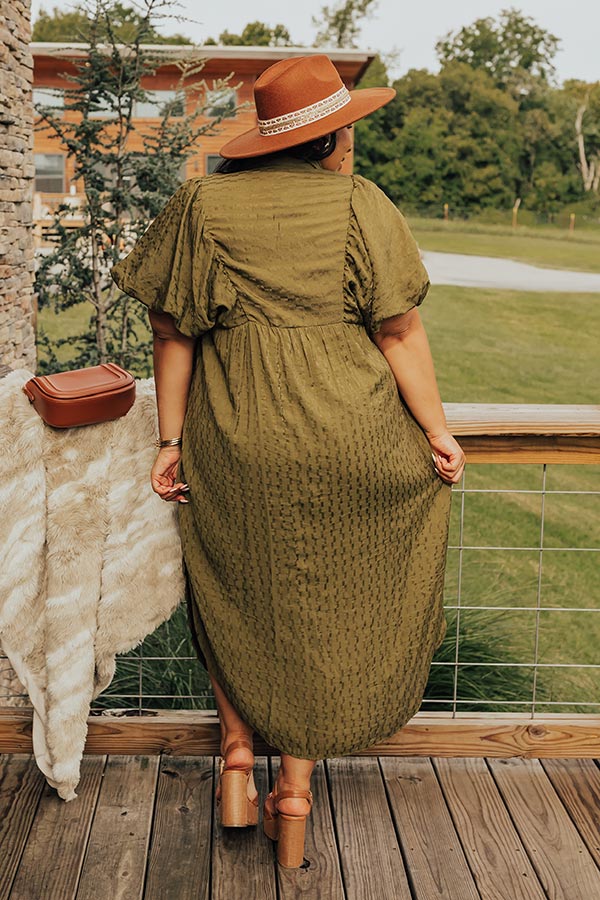 Premium Olive Curves Maxi Dress - Ultimate Style for Every Occasion