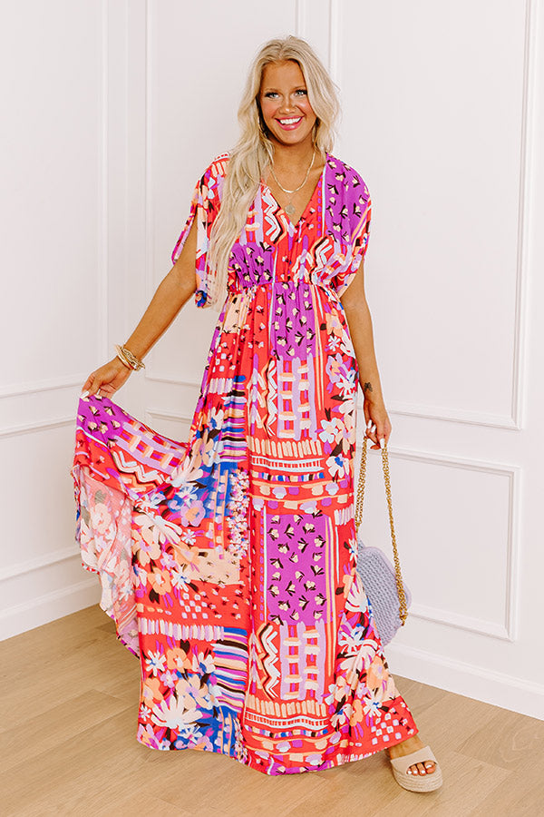 Ultimate Peace and Petals Maxi Dress - Effortless Elegance