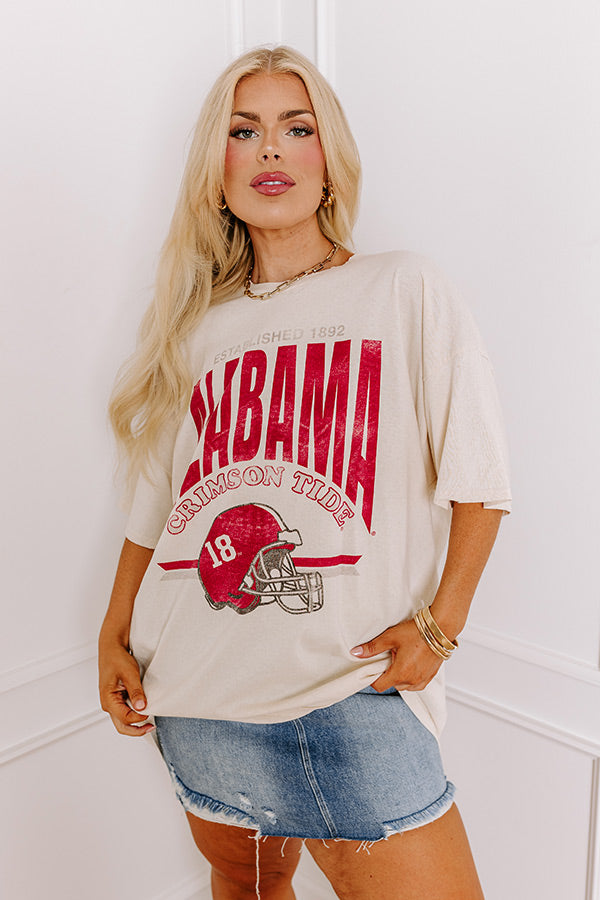 Premium Vintage Alabama Crimson Tide Football Tee