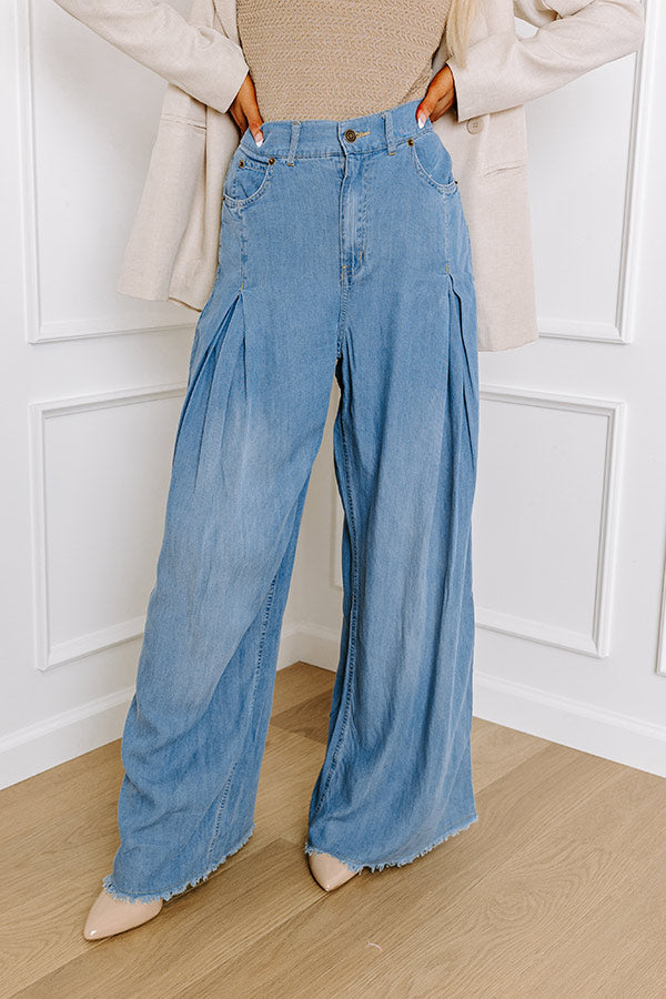 Ultimate Jessica Wide Leg Denim Trouser - Premium Relaxed Fit