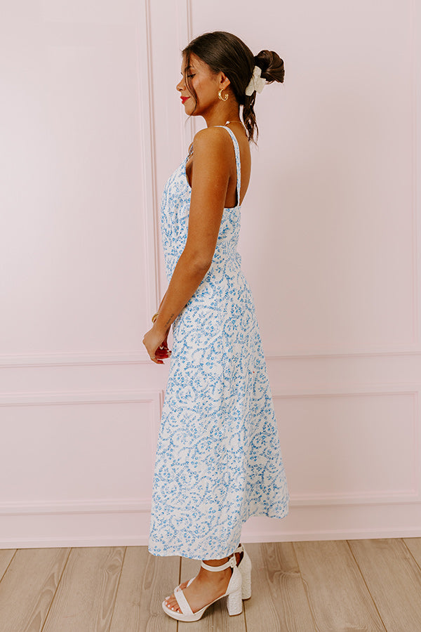 Premium Louvre Luxe Floral Midi Dress