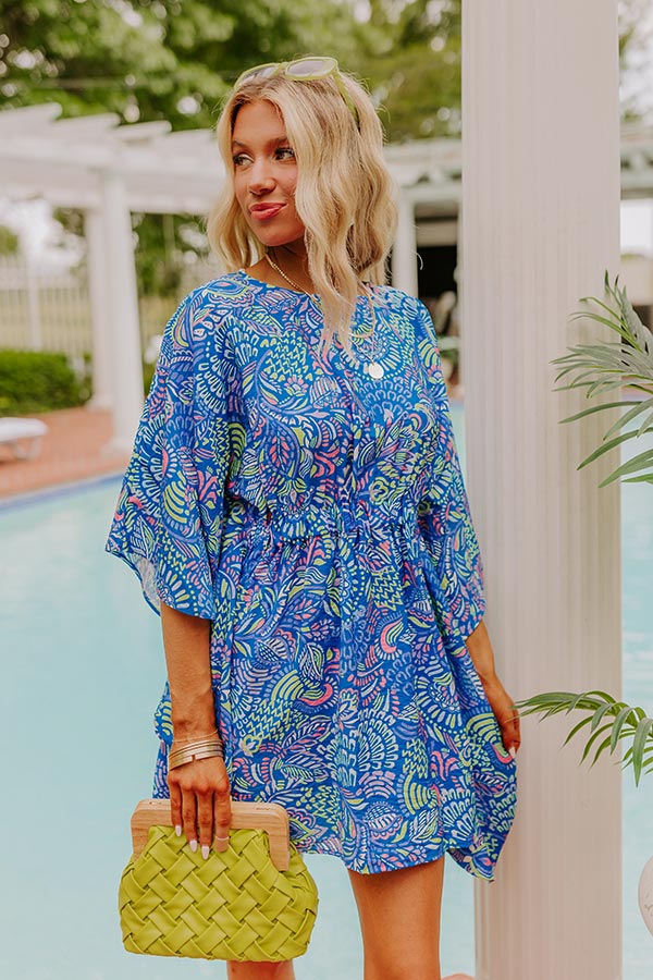 Ultimate Tropical Escape: Antigua Bound Caftan Mini Dress