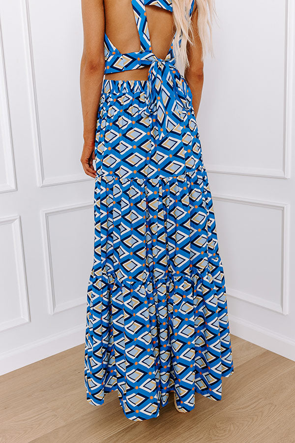 Premium Oceanside Brunch High Waist Maxi Skirt - Ultimate Style & Comfort