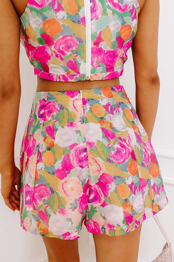 Ultimate Floral Dream High Waist Shorts - Premium Fit & Style