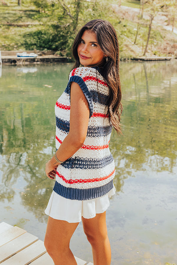 Premium Lake Days Knit Stripe Top - Ultimate Summer Style