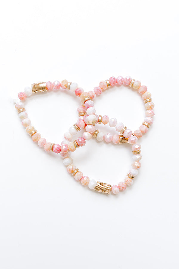 Premium Subtle Shimmer Stretch Bracelet Set - Ultimate Style Upgrade