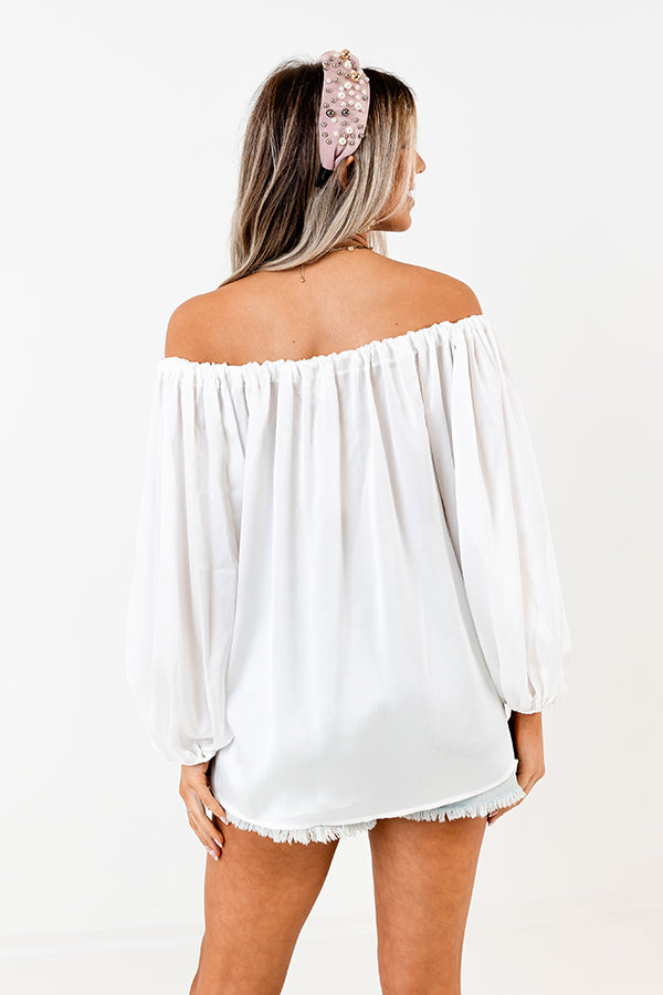 Premium White Boss Shift Top - Ultimate Chic Style