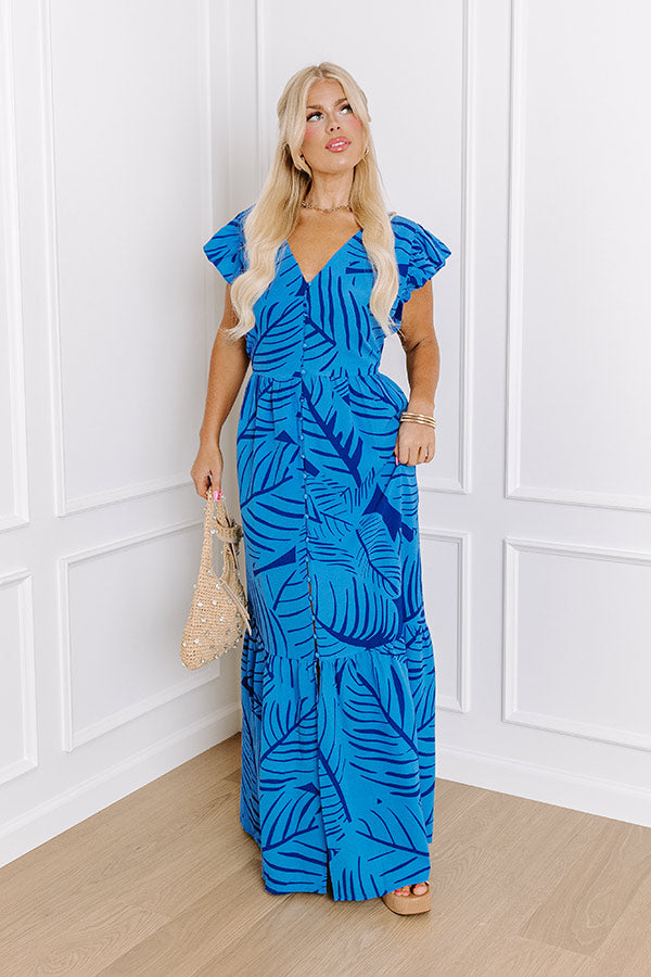 Ultimate Blue Curves Maxi Dress – Front Porch Chic