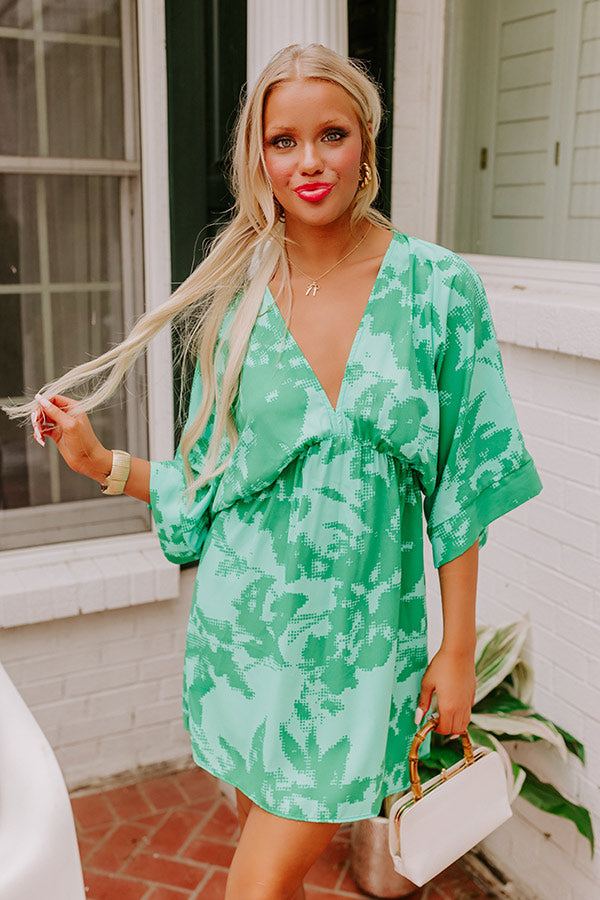 Ultimate Girls Trip Mini Dress - Green Luxe Style