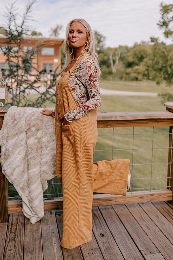 Premium Autumn Chic Pumpkin Patch Jumpsuit