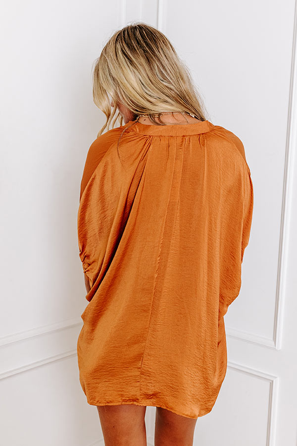 Premium Camel Shift Top: Ultimate Chic Style