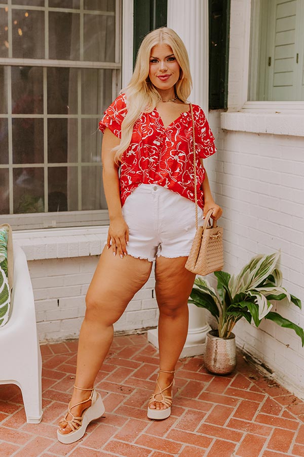 Ultimate Summer Shift Top - Vibrant Voyage Curves