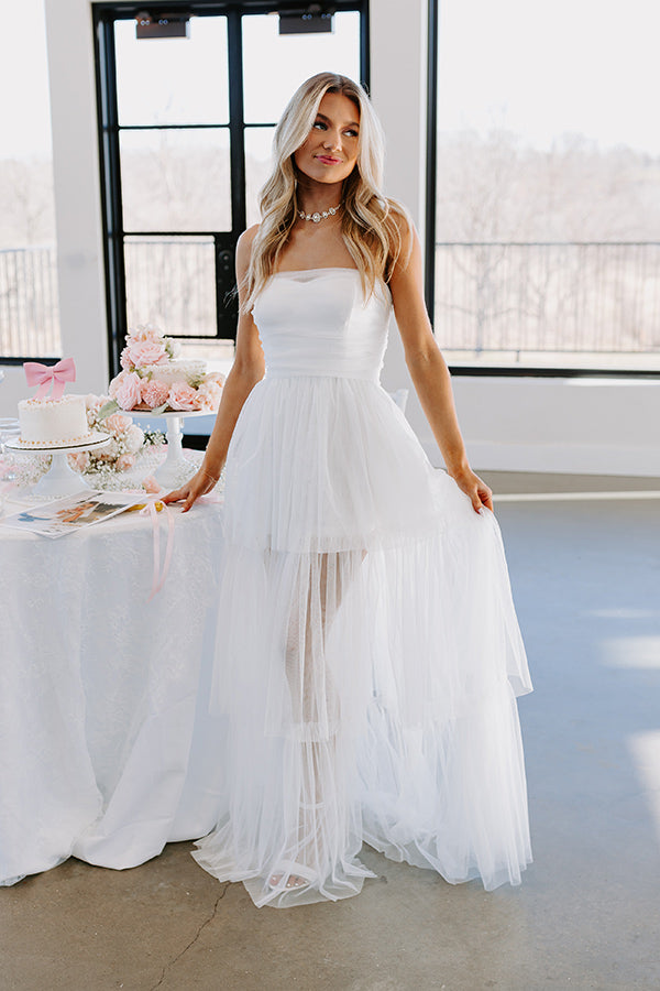 Ultimate First Kiss Moment Tiered Maxi Dress