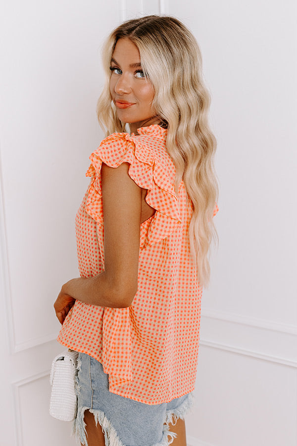 Premium Picnic Chic Gingham Top