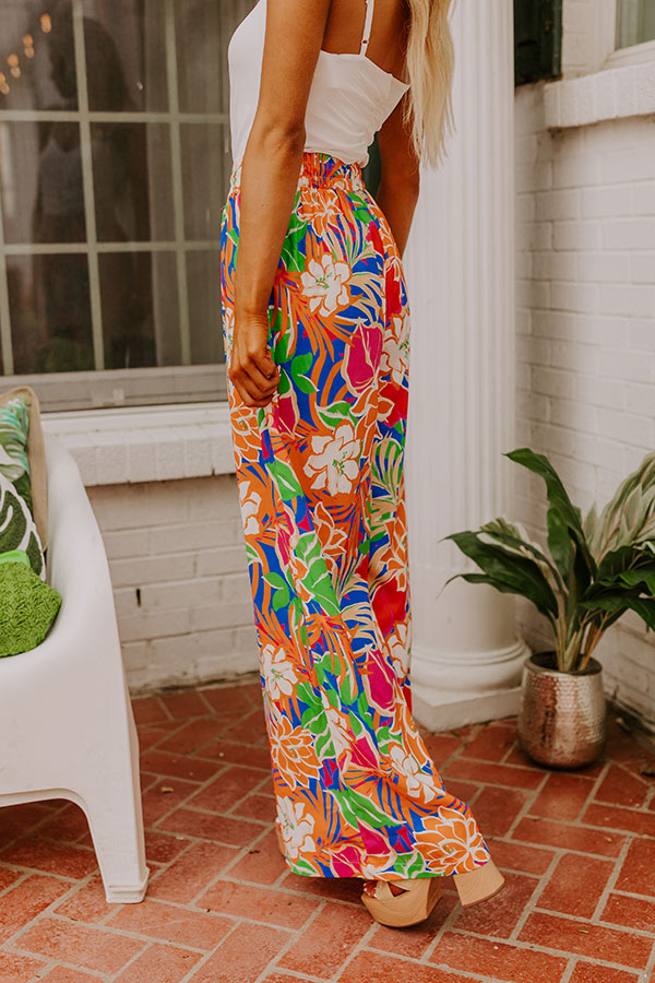 Ultimate Summer Escape: High Waist Floral Wide-Leg Pants