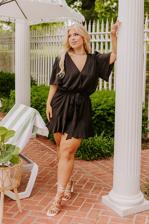 Ultimate Flirty & Sweet Black Curves Romper