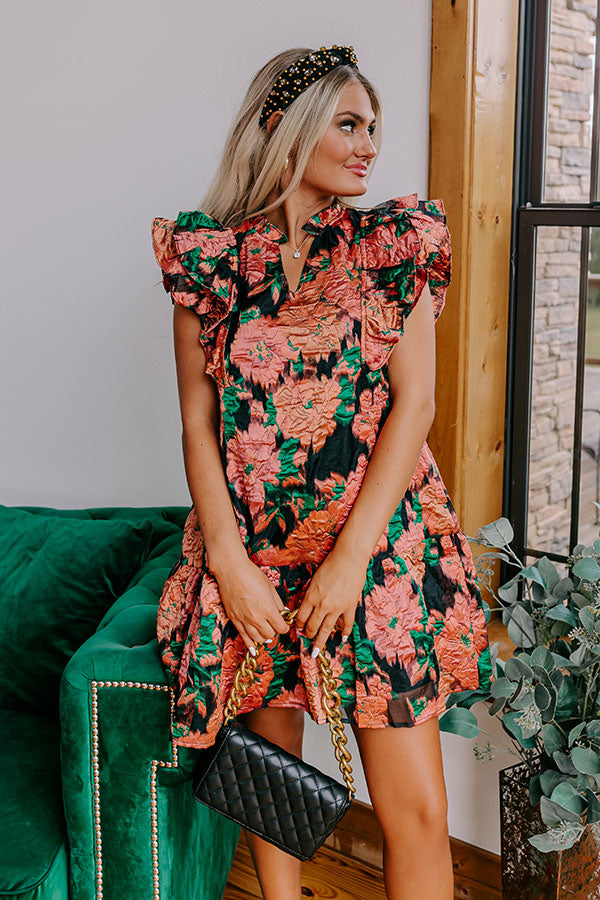 Ultimate Elegance: Rustic Rose Shift Dress