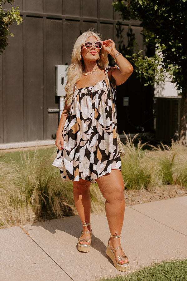 Ultimate Black Curves Bloom Romper