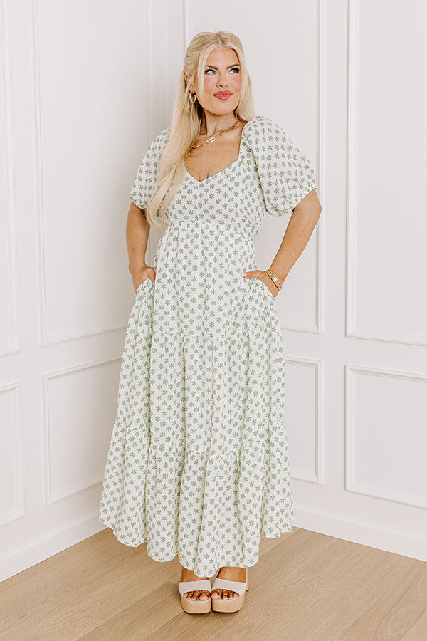 Premium Countryside Charm Floral Maxi Dress - Ultimate Comfort & Style