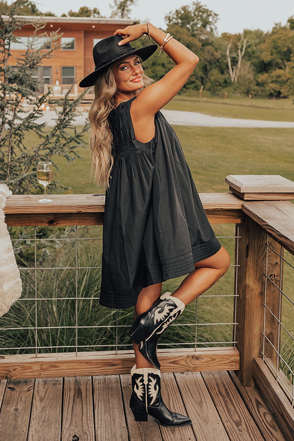 Ultimate Chic Black Mini Dress - Happy Moment Collection