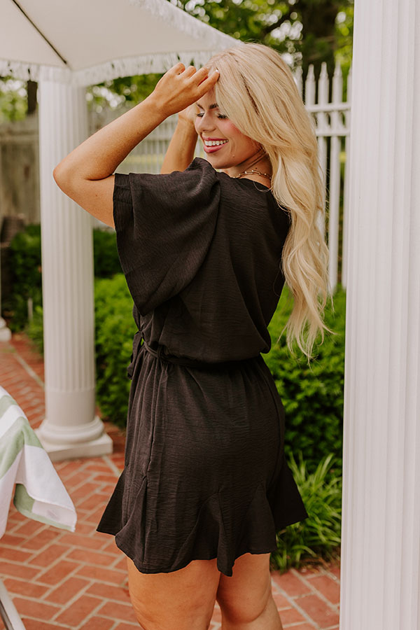 Ultimate Flirty & Sweet Black Curves Romper