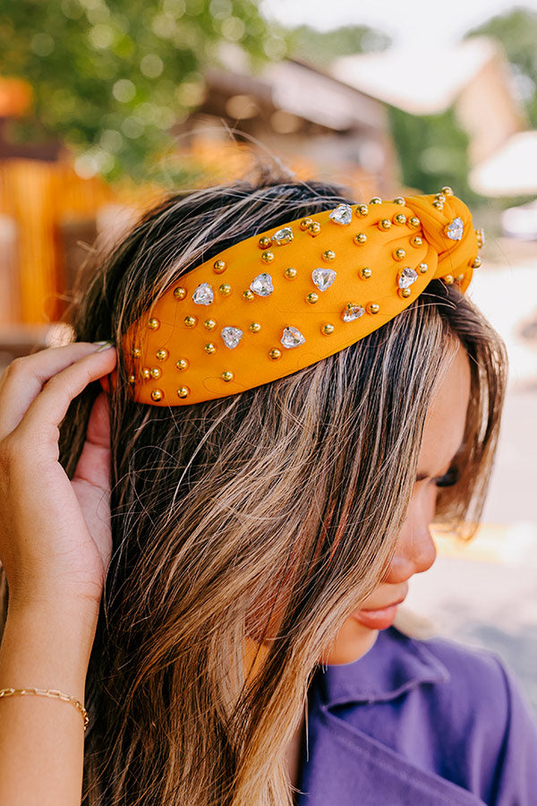 Premium Effortless Radiance Embellished Headband - Honey Collection